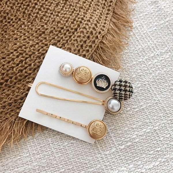 3 Pieces/Set Fashion Woman's Hairpins Barrette Women's Barrettes Headwear Dropship Wholeship  Female Accessories - EssentialBoutiques 