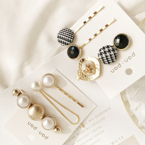2019 Fashion INS Women's Cute Girl Pearl Beads Hairpin Hair Accessories Gift Sweet Woman's Favorite #4.1 - EssentialBoutiques 
