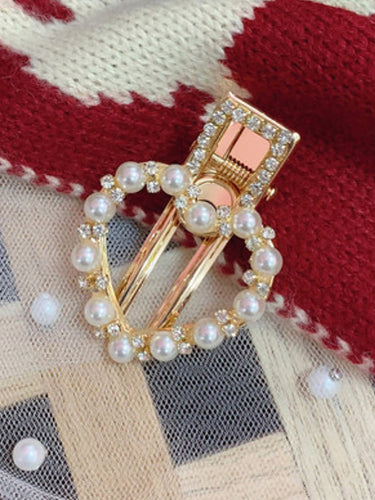 Fashion Woman's Hairgrips Peal Geometric Barrettes Party Club Headwear Accessories Hearpins 15 Wholeship - EssentialBoutiques 