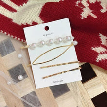 Load image into Gallery viewer, Fashion Woman&#39;s Hairgrips Peal Geometric Barrettes Party Club Headwear Accessories Hearpins 15 Wholeship - EssentialBoutiques 