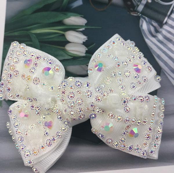 1PCS Fashion Bows Pearl Hair Barrette For Girls Flower Hairpins Woman's Hairbows Hairclips Baby Hair Clips Kids Hair Accessories - EssentialBoutiques 